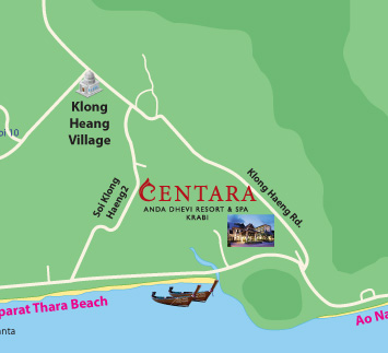 Anda Dhevi Resort & Spa (close up & driving routes)